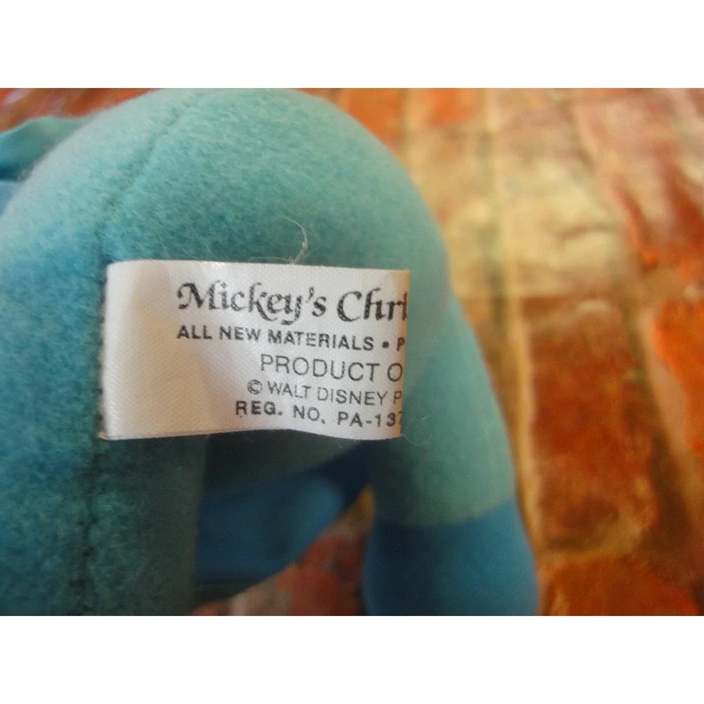 Walt Disney Productions VINTAGE Mickeys Christmas carol MInnie mouse plush KOREA